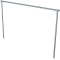 Laundry drying stand | Cross tube 4000 mm8 hooks, one-sided | steel tube  60 mm